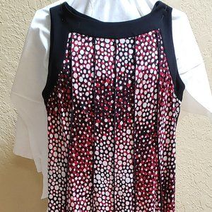 Perceptions NY,  Black, red, white long dress Size M